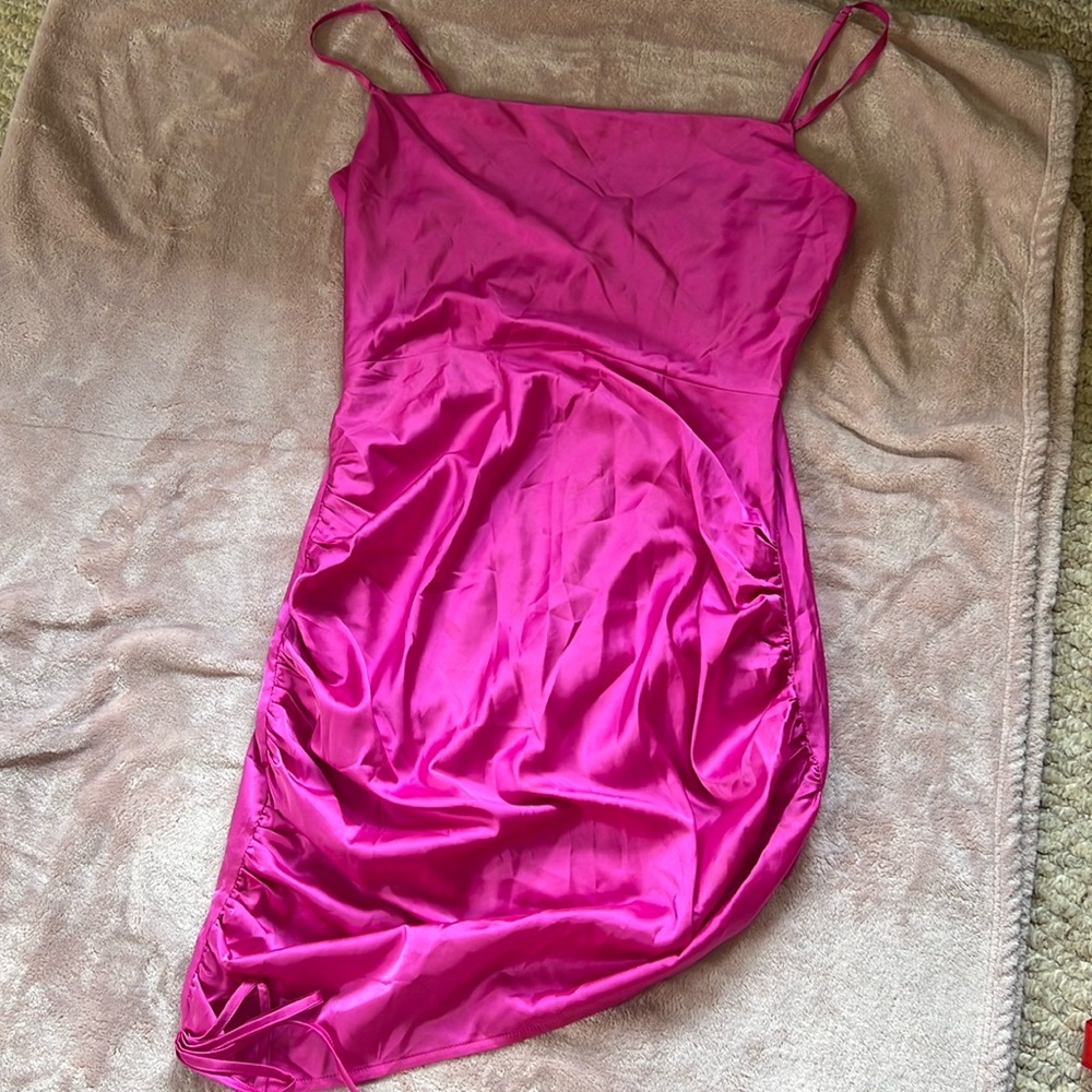 Missguided bodycon high-mid low dress